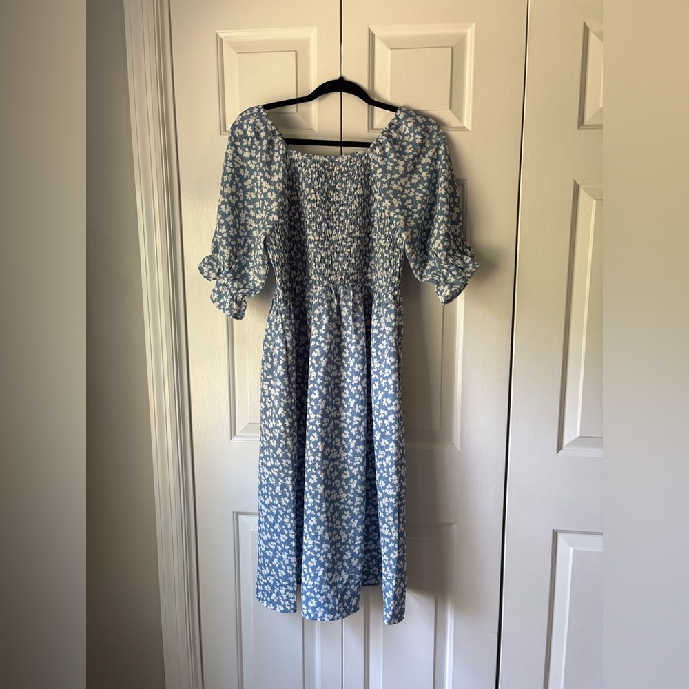 Blue Floral Dress